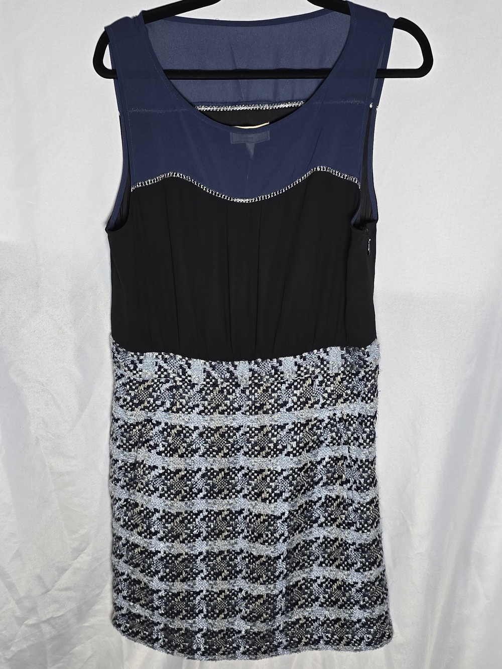 NWT Anthropologie Moulinette Souers Sleeveless Mixed Texture Dress Tweed, Sz 14